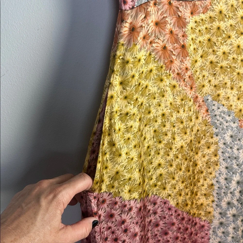 NEW Anthropologie Varun Bahl Catria Floral Dress SM Lined Pockets Made in India - Picture 8 of 16